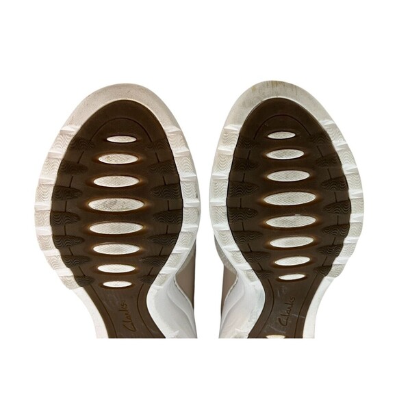 Clarks Collection Teagan Step Sneakers Women's 10 Sand Leather Fisherman Sandals - Picture 11 of 11